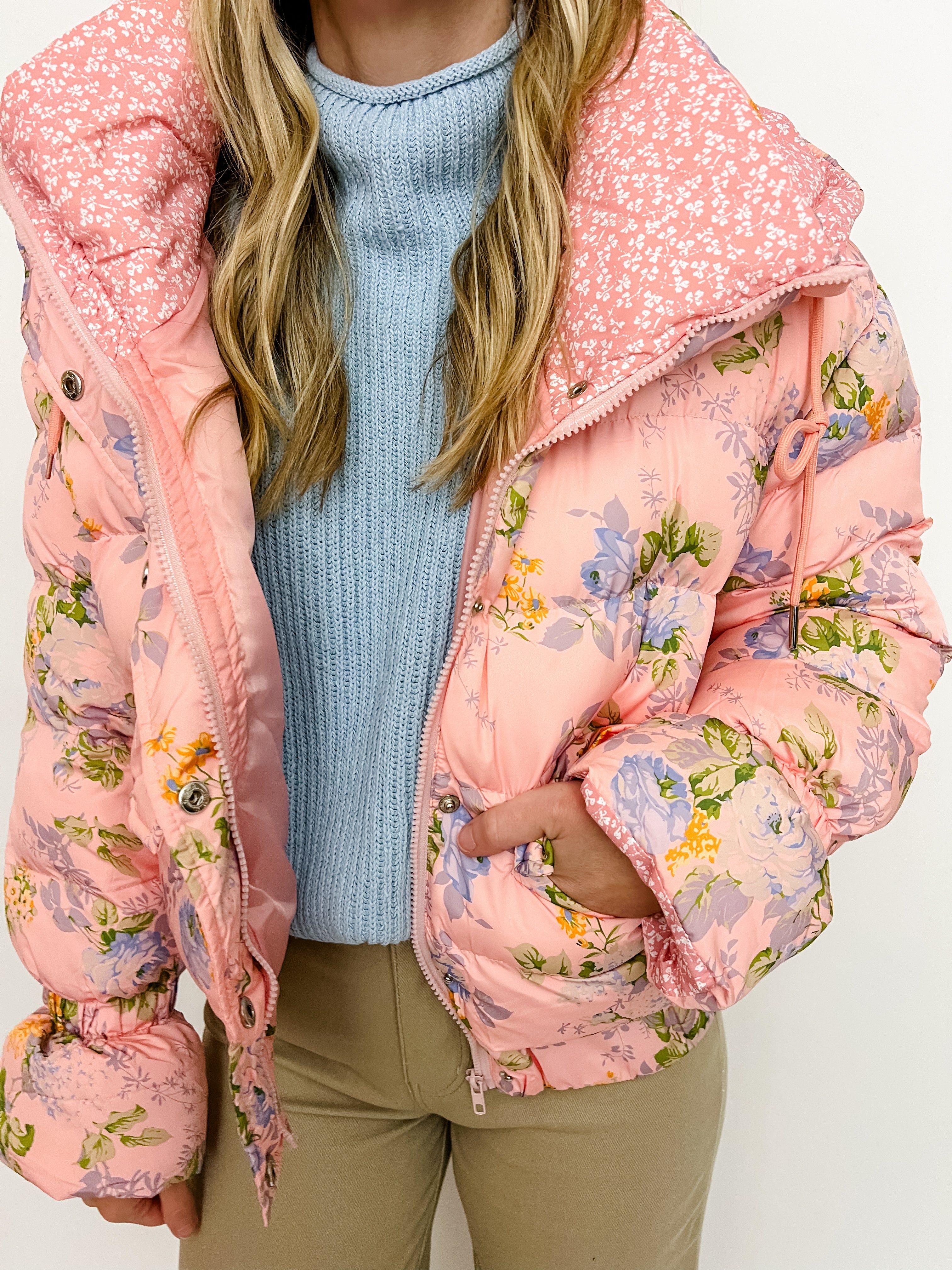Mary Catherine Floral Puffer Jacket sold by Mimosa product image thumbnail 2