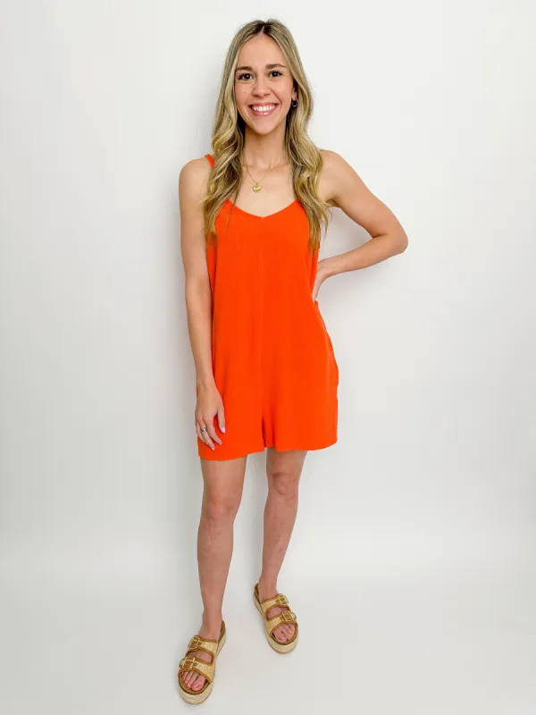 Shoreline Linen Romper sold by Mimosa