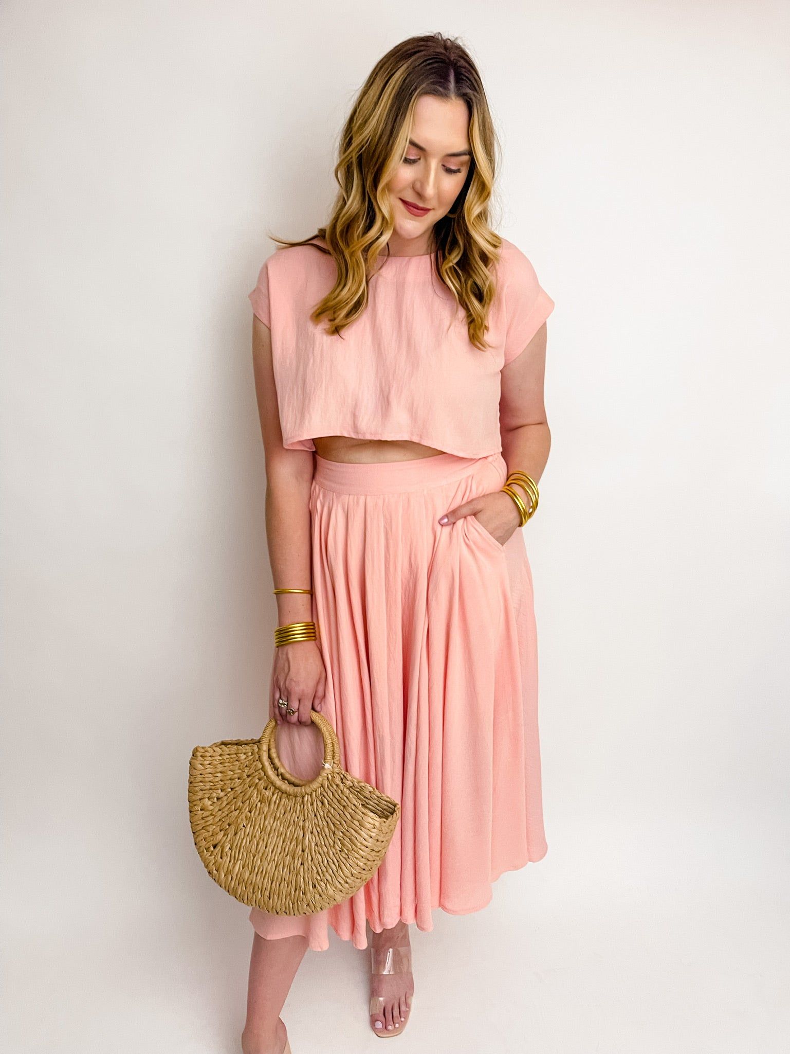 Peachy Keen Pleated Skirt sold by Mimosa product image thumbnail 5