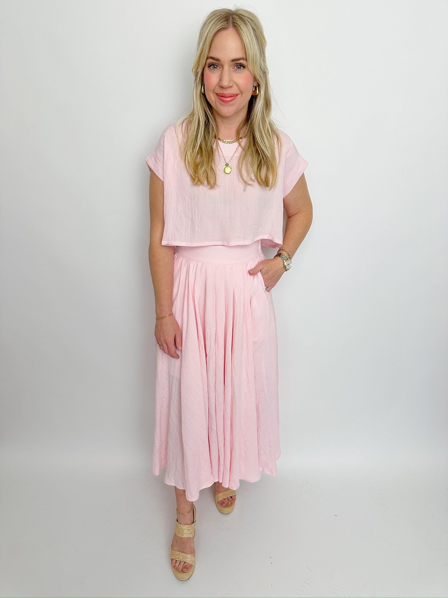 Peachy Keen Pleated Skirt sold by Mimosa product image thumbnail 2