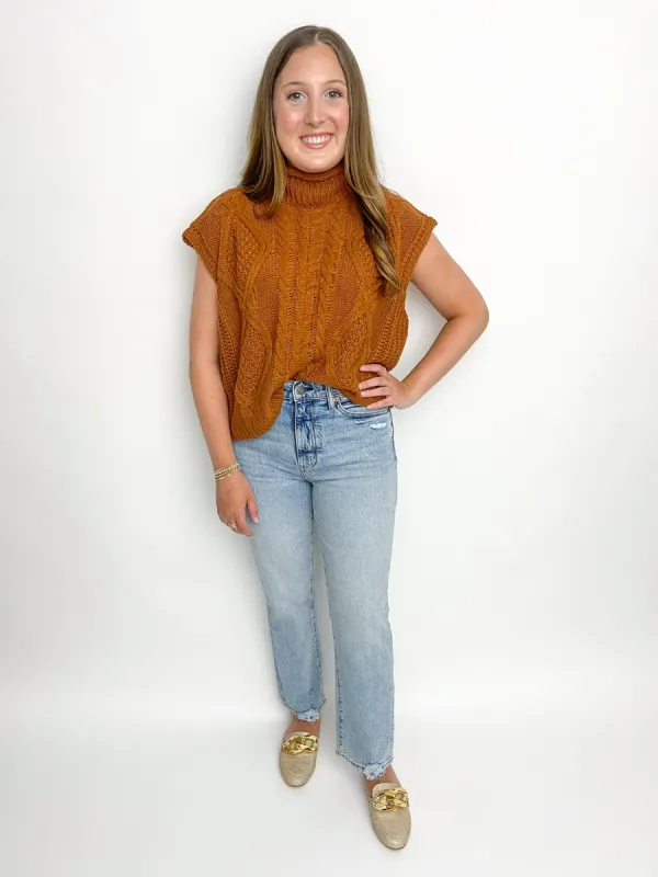 Dina Drop Shoulder Sweater Vest sold by Mimosa