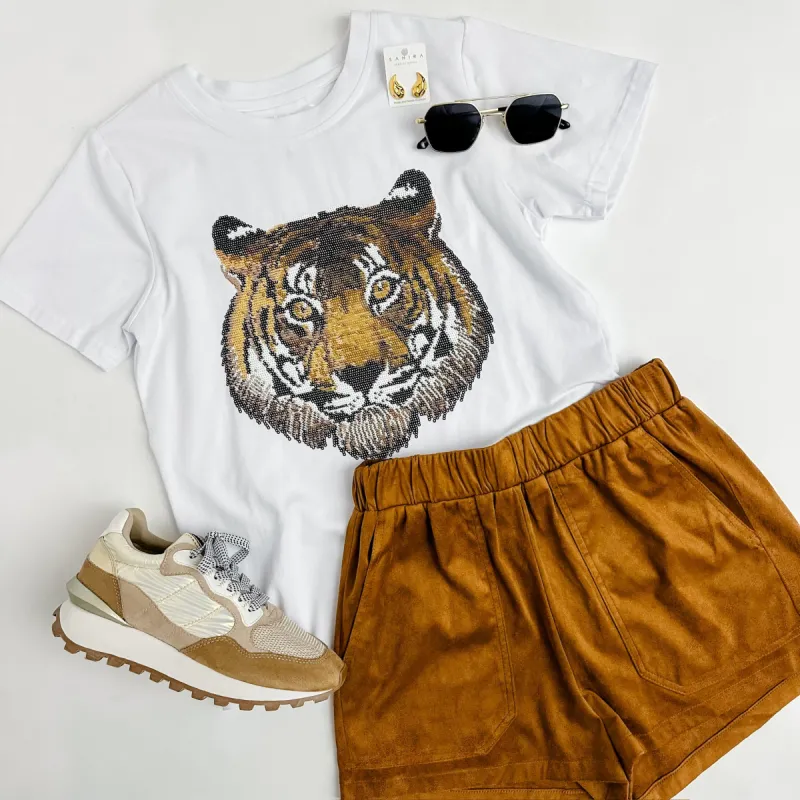 The Sequin Shirt White Tiger sold by Mimosa