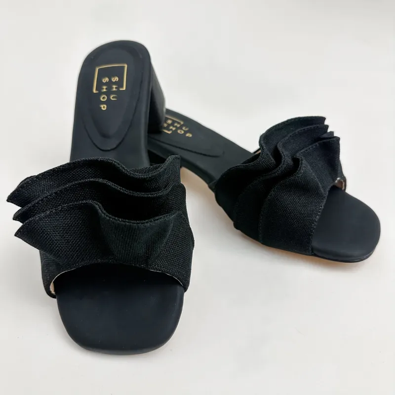 Frances Ruffle Heel sold by Mimosa