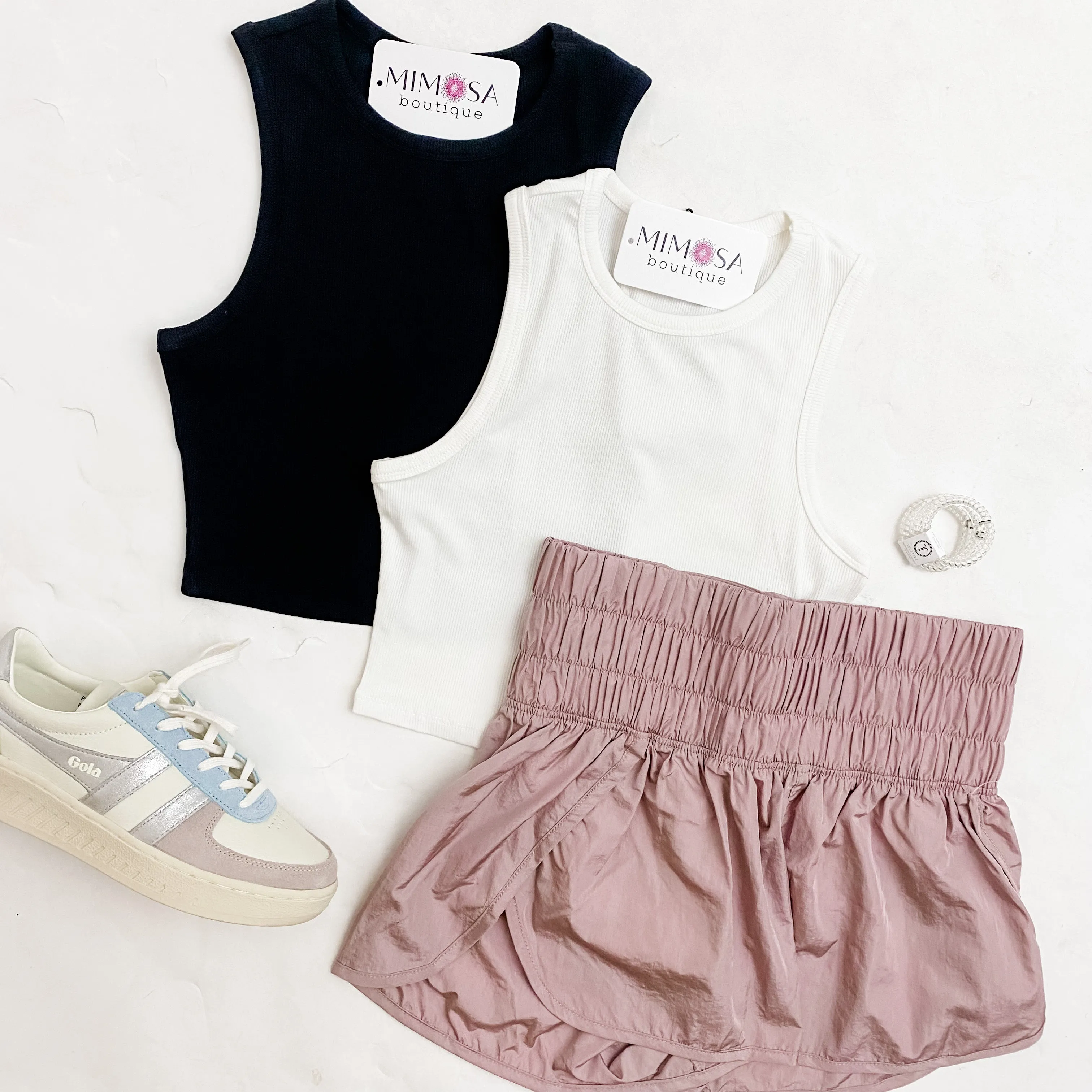 Micro Rib Crop Tank sold by Mimosa product image thumbnail 3