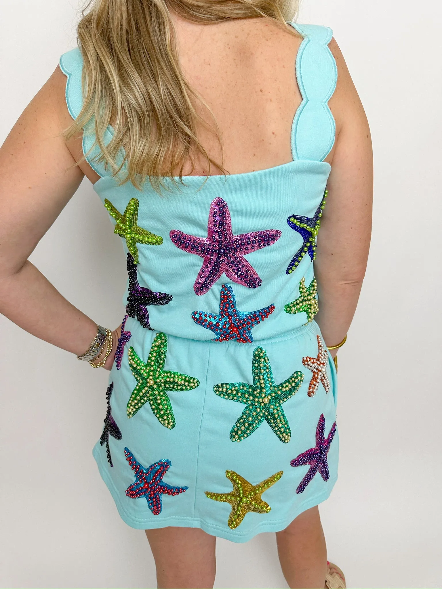 Starfish Sequin Skort sold by Mimosa product image thumbnail 3