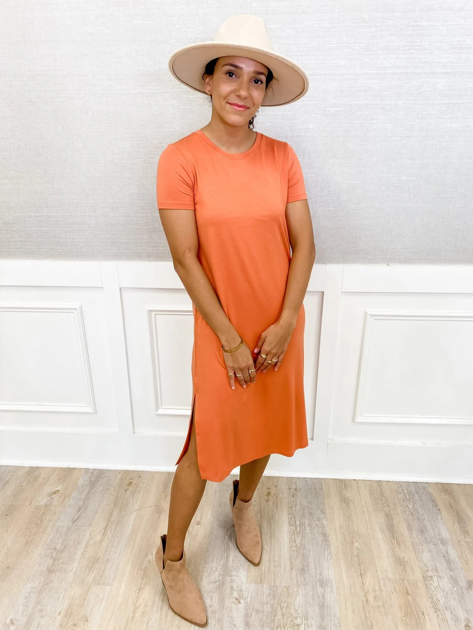 Knit Midi Tshirt Dress sold by Mimosa product image thumbnail 2