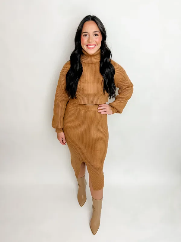 Cocoa Knit Midi Skirt sold by Mimosa
