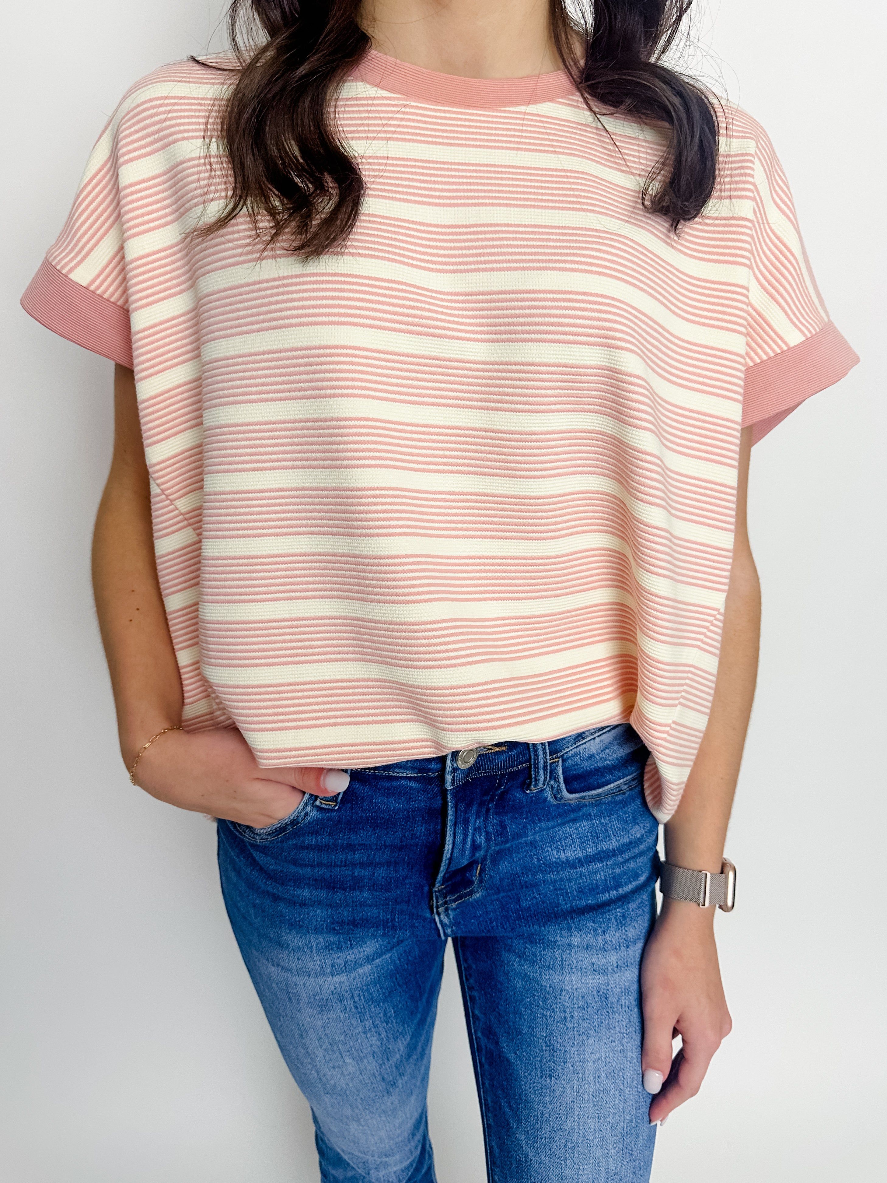 Sensible Striped Knit Top sold by Mimosa product image thumbnail 3
