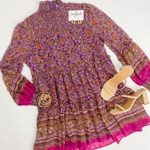 Nikita Chiffon Floral Mini Dress sold by Mimosa