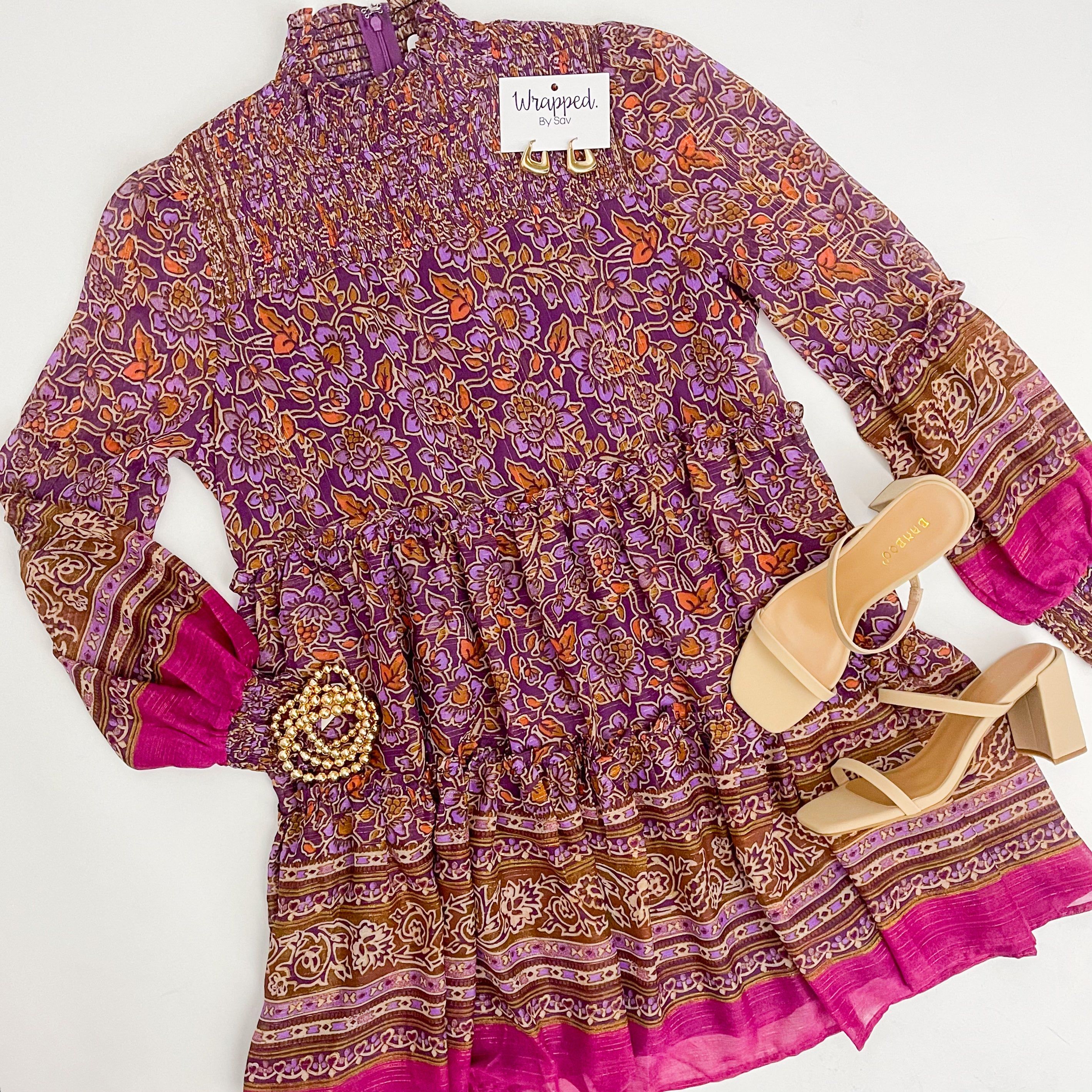 Nikita Chiffon Floral Mini Dress sold by Mimosa product image thumbnail 2