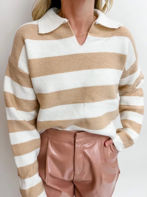 Lorelei Striped Sweater made by Sadie & Sage