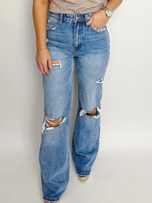 High Rise 90s Vintage Rigid Flare sold by Mimosa