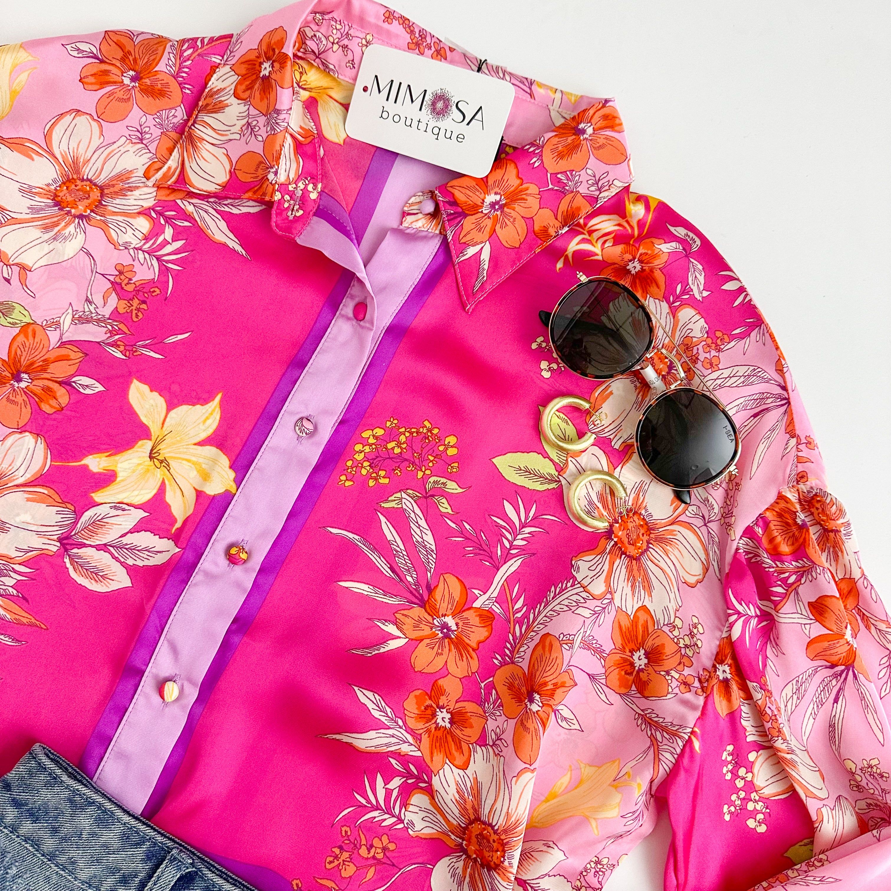Brixley Border Floral Blouse sold by Mimosa product image thumbnail 2