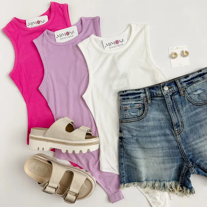 Ribbed Knit Bodysuit sold by Mimosa