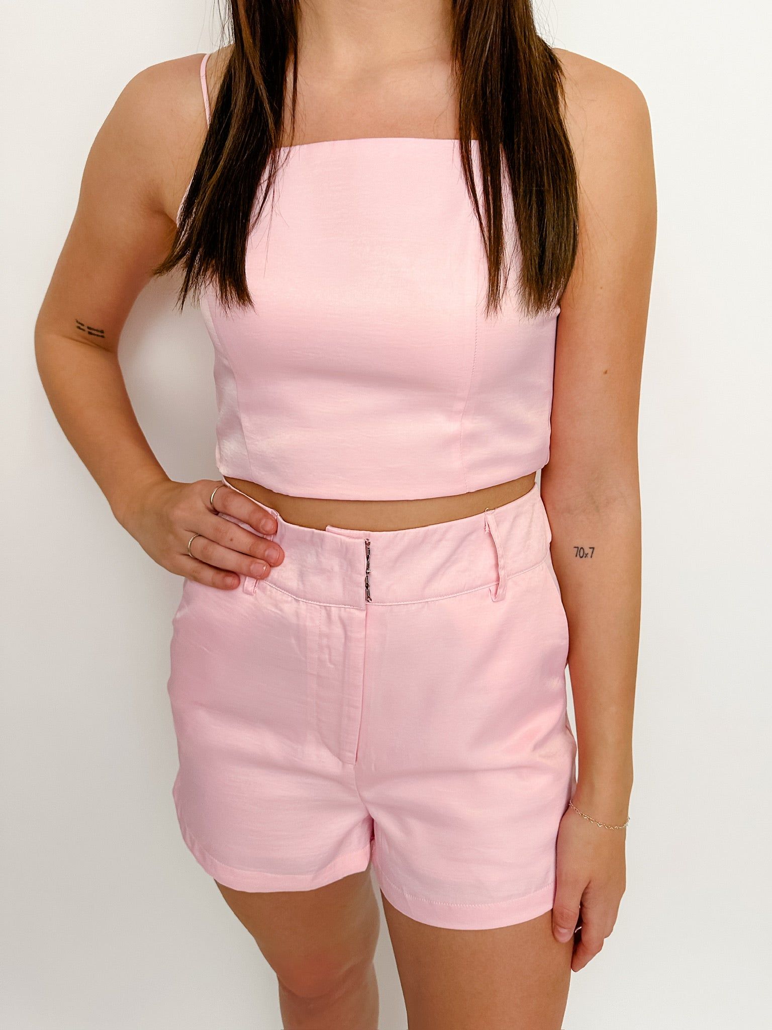Arabella Bow Back Crop Tank sold by Mimosa product image thumbnail 3