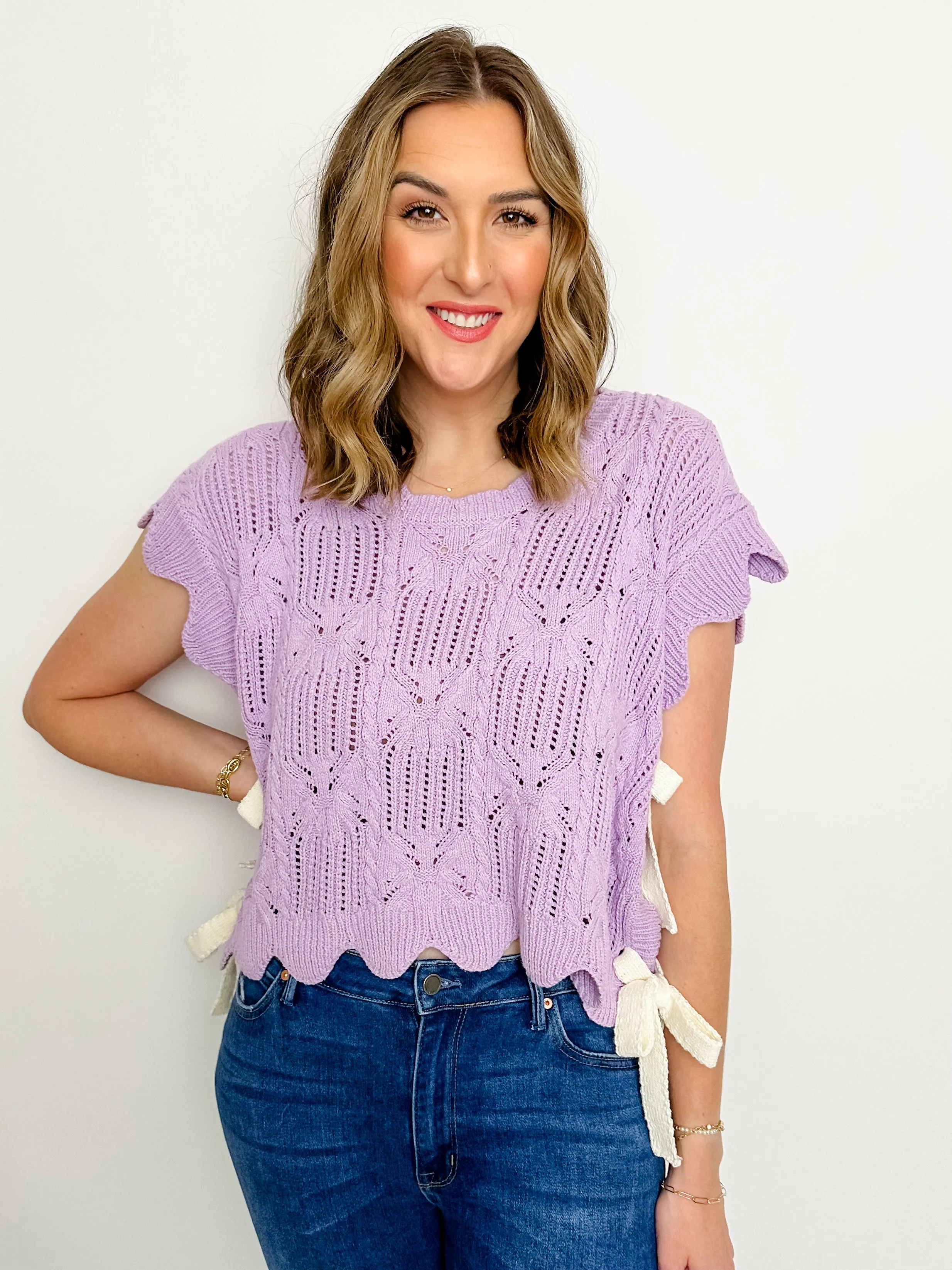 Delilah Tie Side Sweater sold by Mimosa product image thumbnail 5