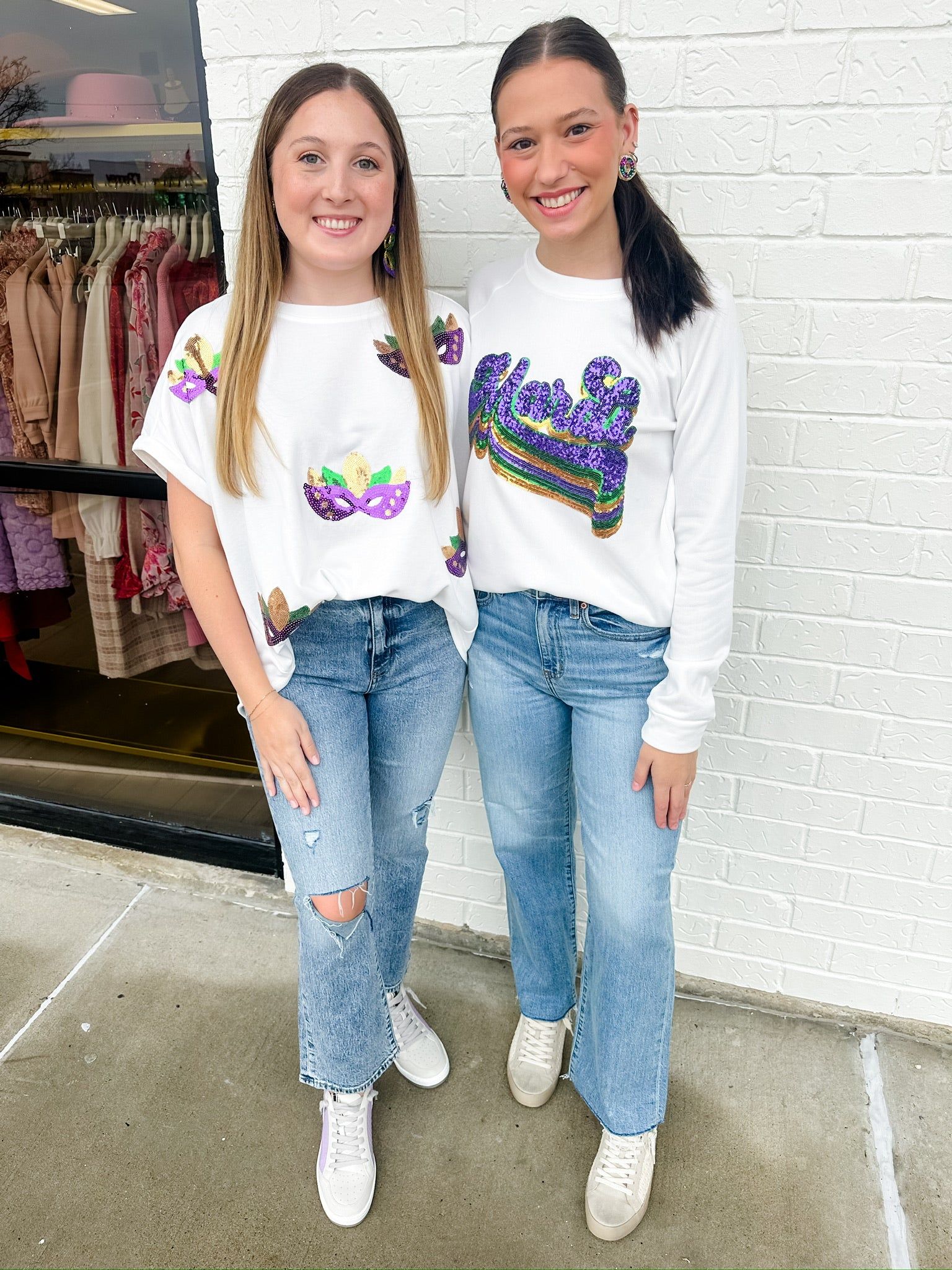 Mardi Layered Letters Sweatshirt sold by Mimosa product image thumbnail 4