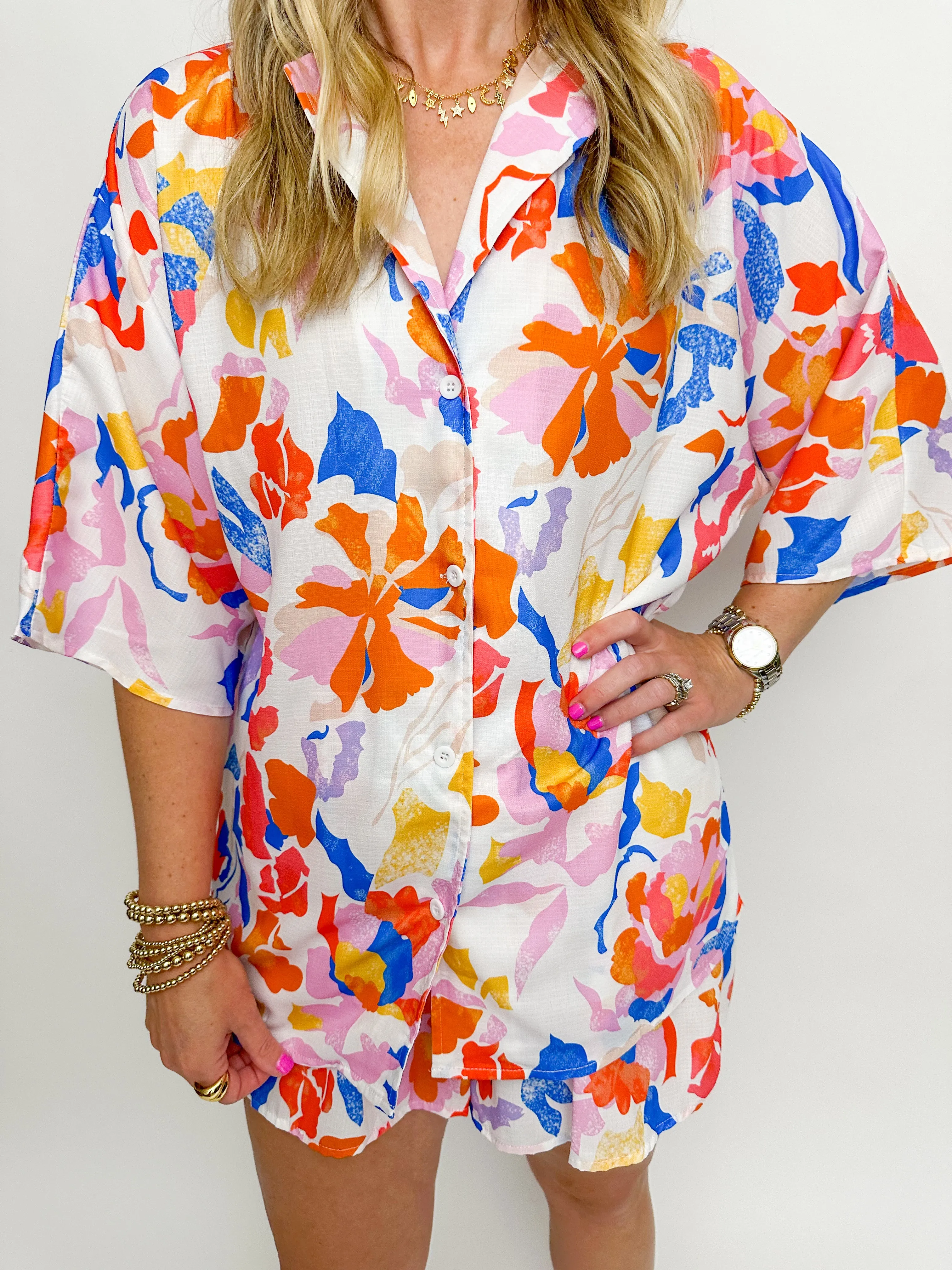 Rivi Floral Button Up Top sold by Mimosa product image thumbnail 2