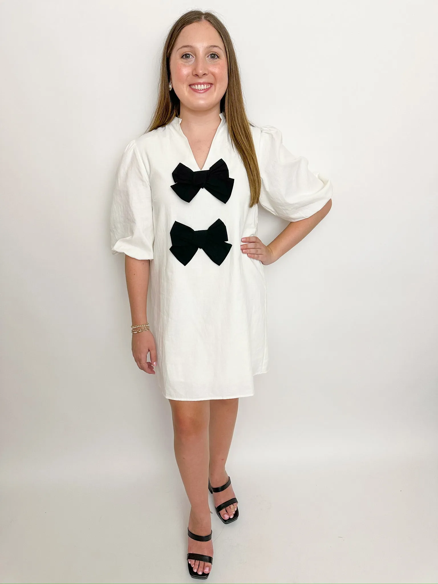 Bea Bow Front Mini Dress sold by Mimosa product image thumbnail 2