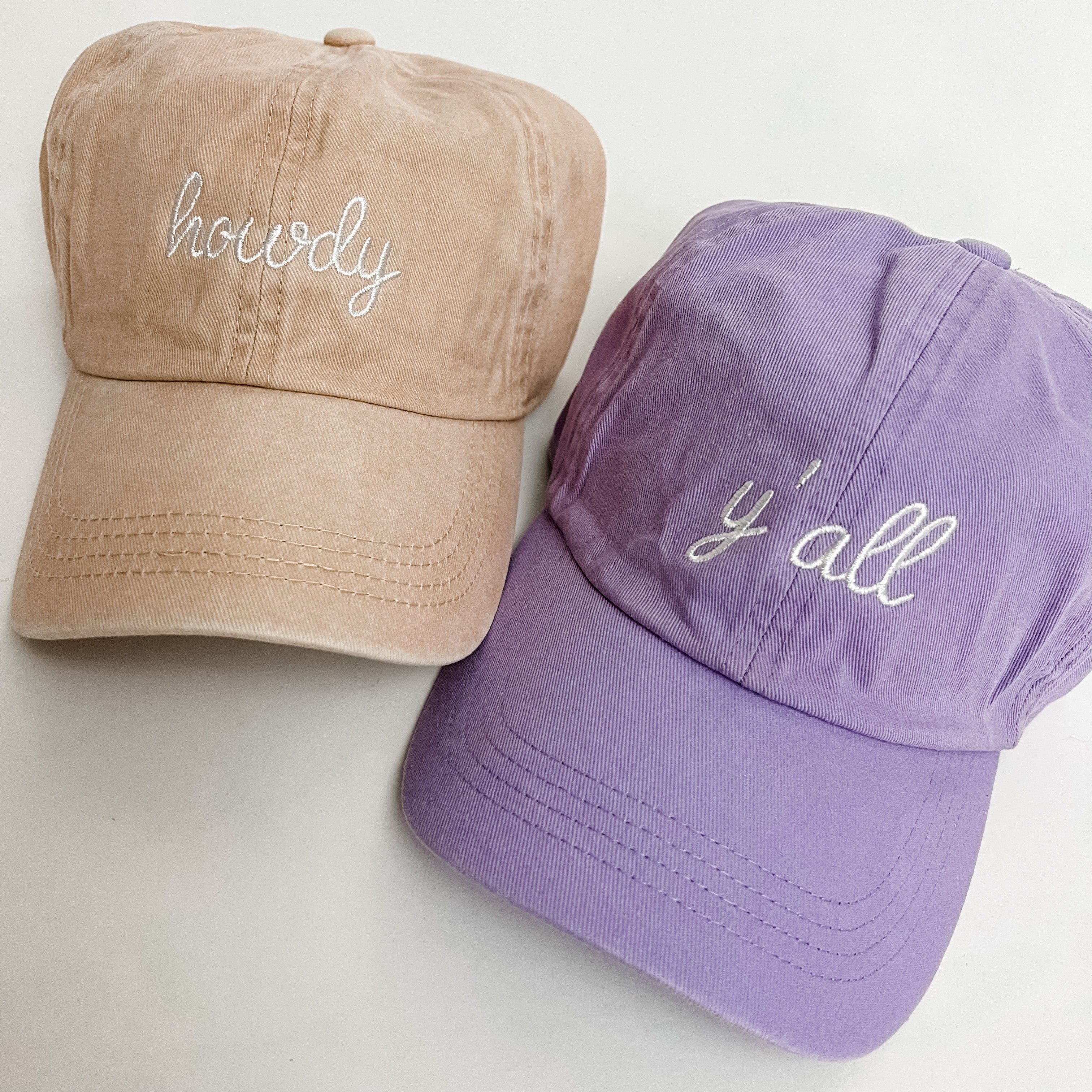 Howdy Embroidered Baseball Cap sold by Mimosa