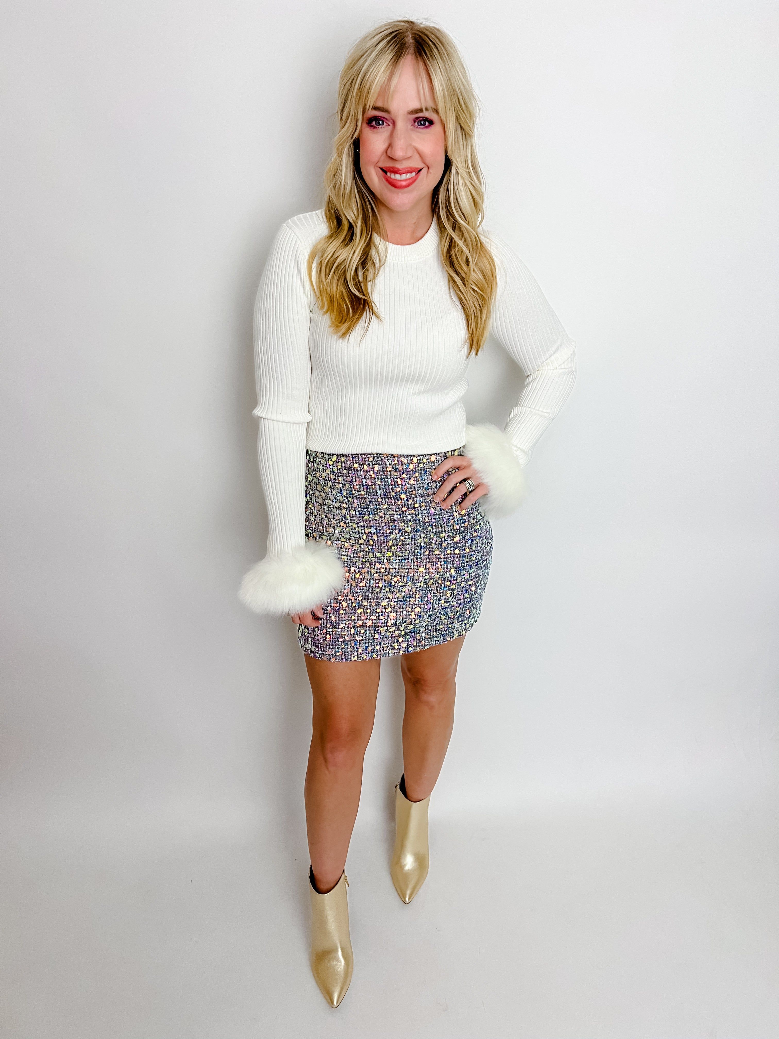Skyler Tweed Sequin Mini Skirt sold by Mimosa product image thumbnail 4