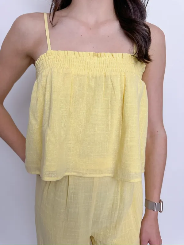 Bird Song Smocked Tank sold by Mimosa