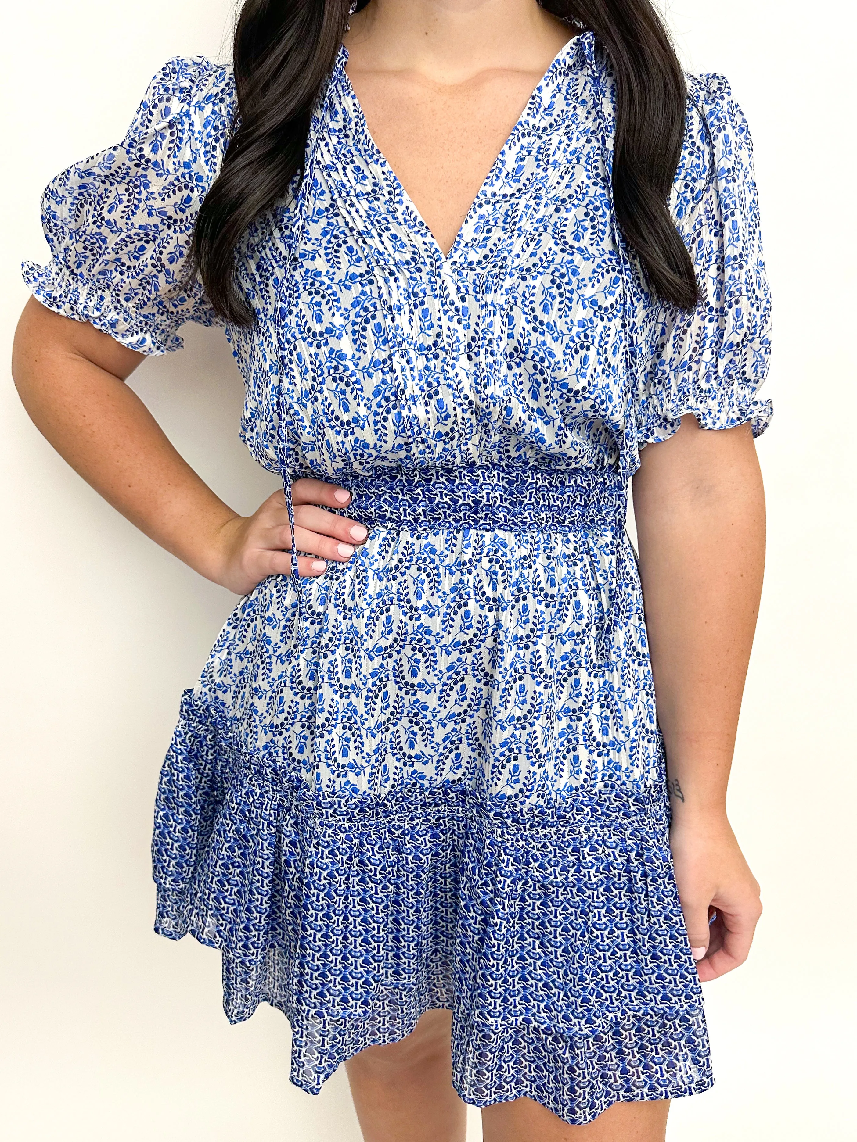 Gretta Mini Dress Twin Blue sold by Mimosa product image thumbnail 2