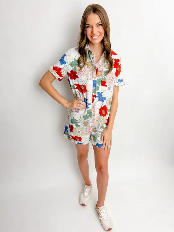 Good Life Floral Romper sold by Mimosa