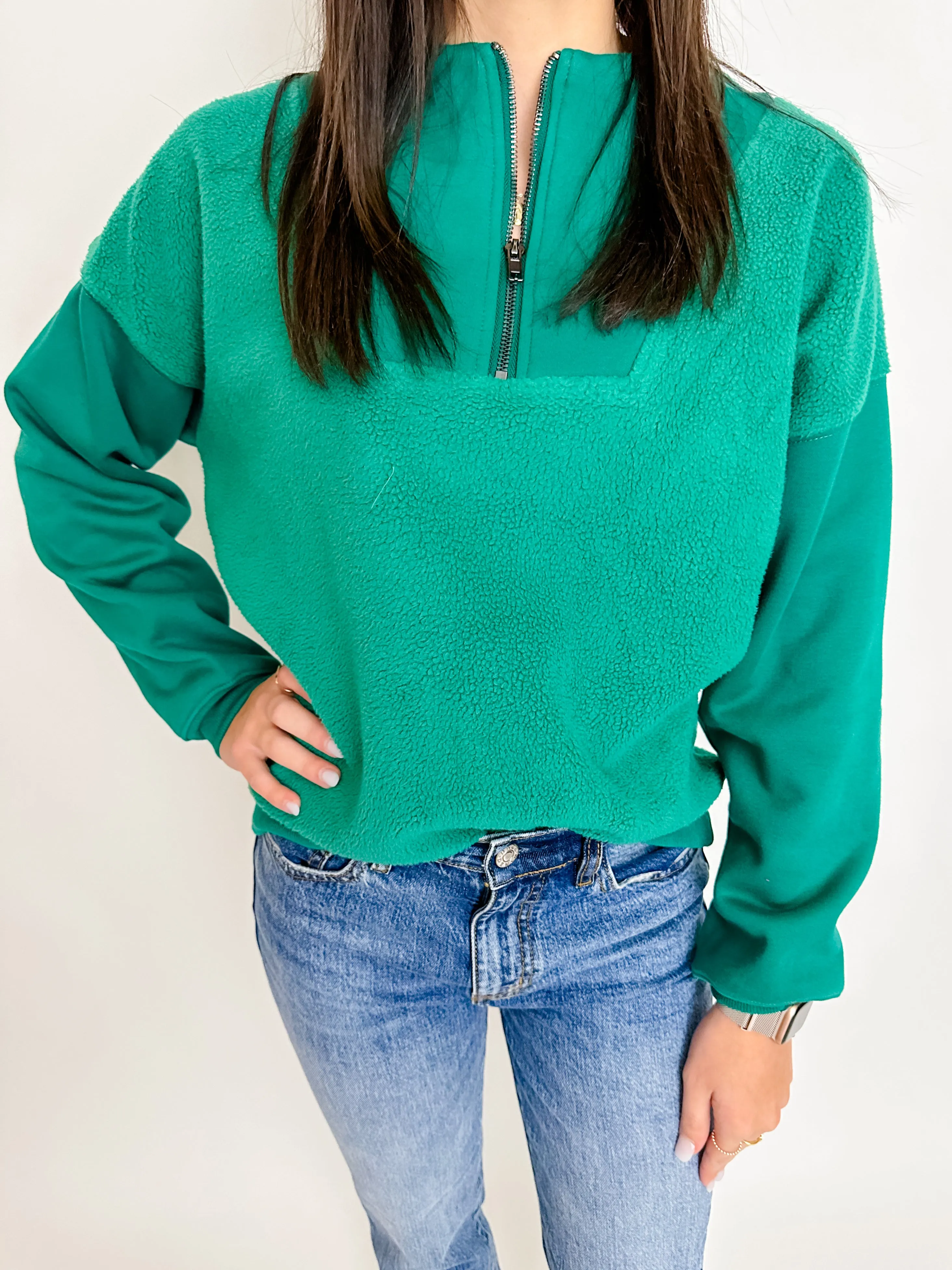 Mix Up Sherpa Pullover sold by Mimosa product image thumbnail 2