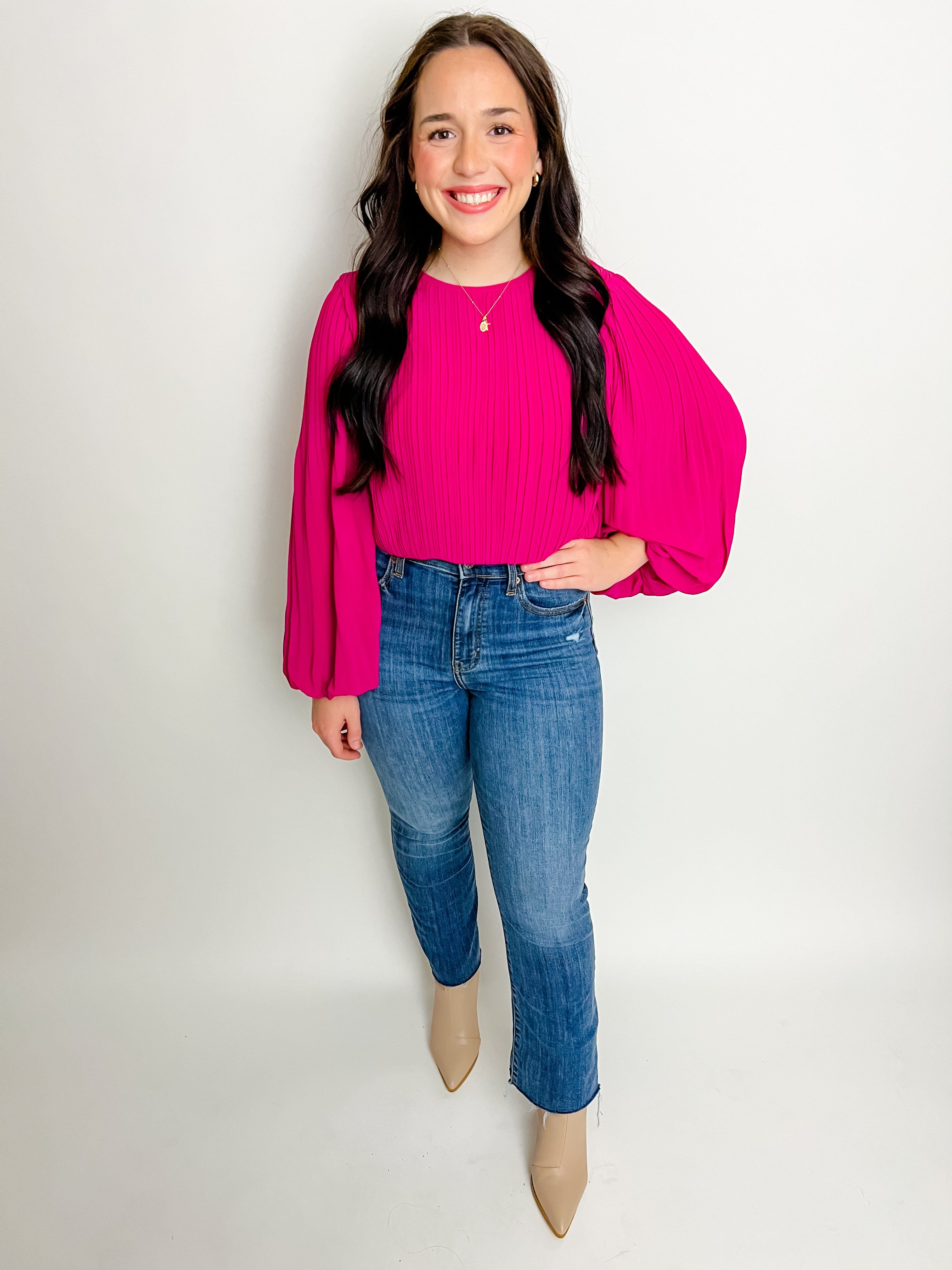 Make A Move Pleated Blouse sold by Mimosa product image thumbnail 3