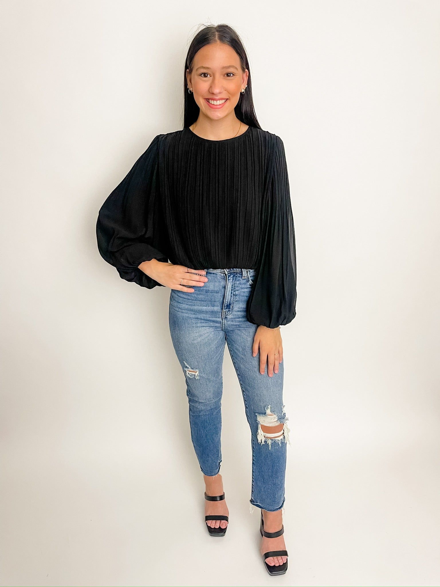 Make A Move Pleated Blouse sold by Mimosa product image thumbnail 2