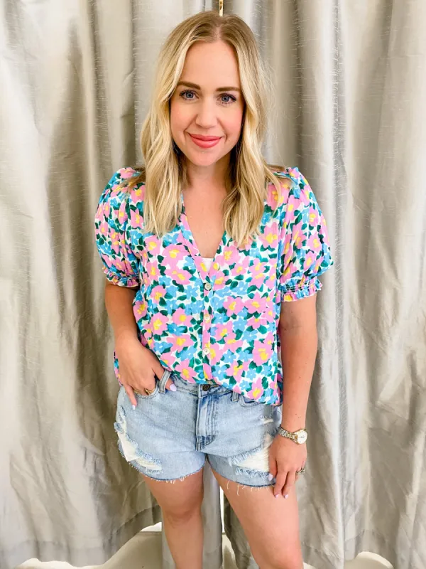 Leslie Top Violet's Garden sold by Mimosa