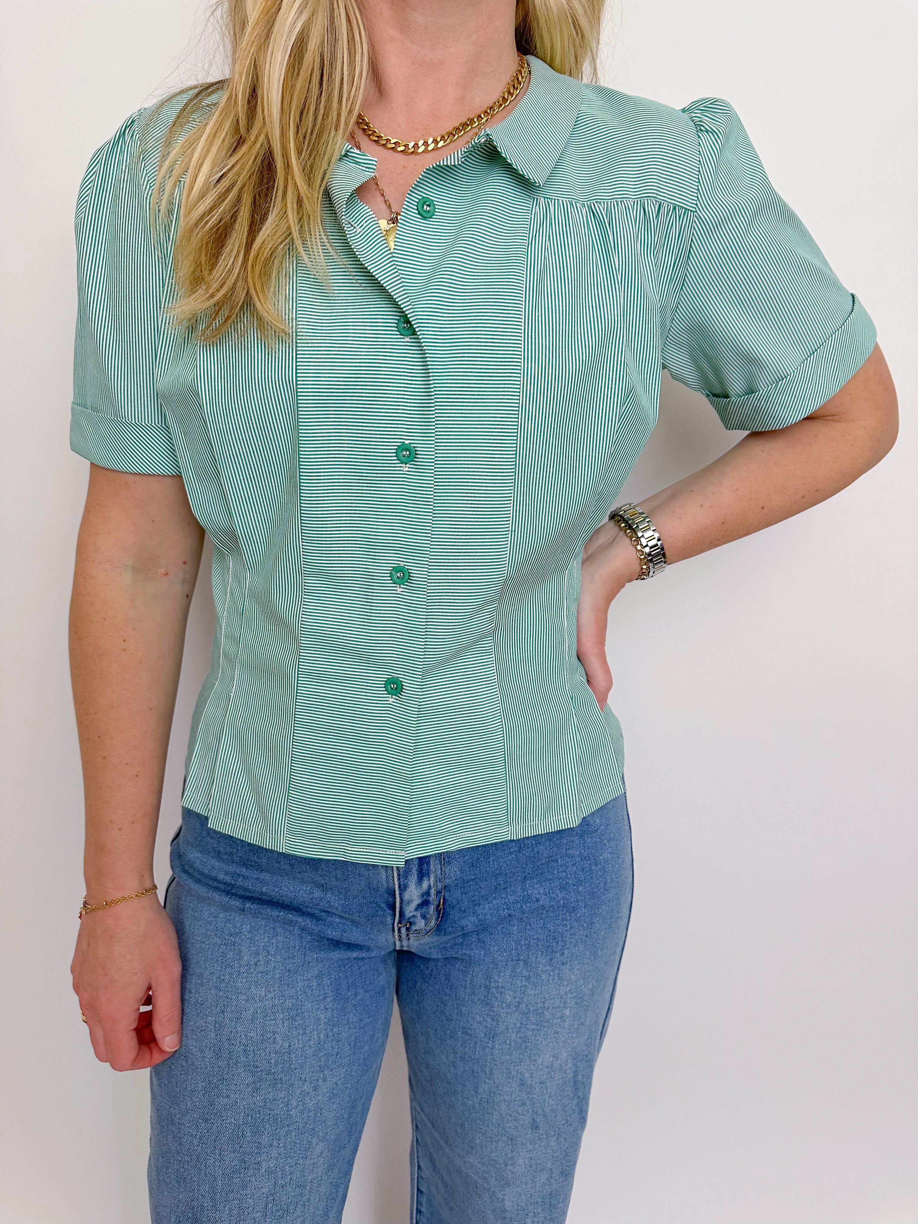People Pleaser Stripe Blouse sold by Mimosa product image thumbnail 2