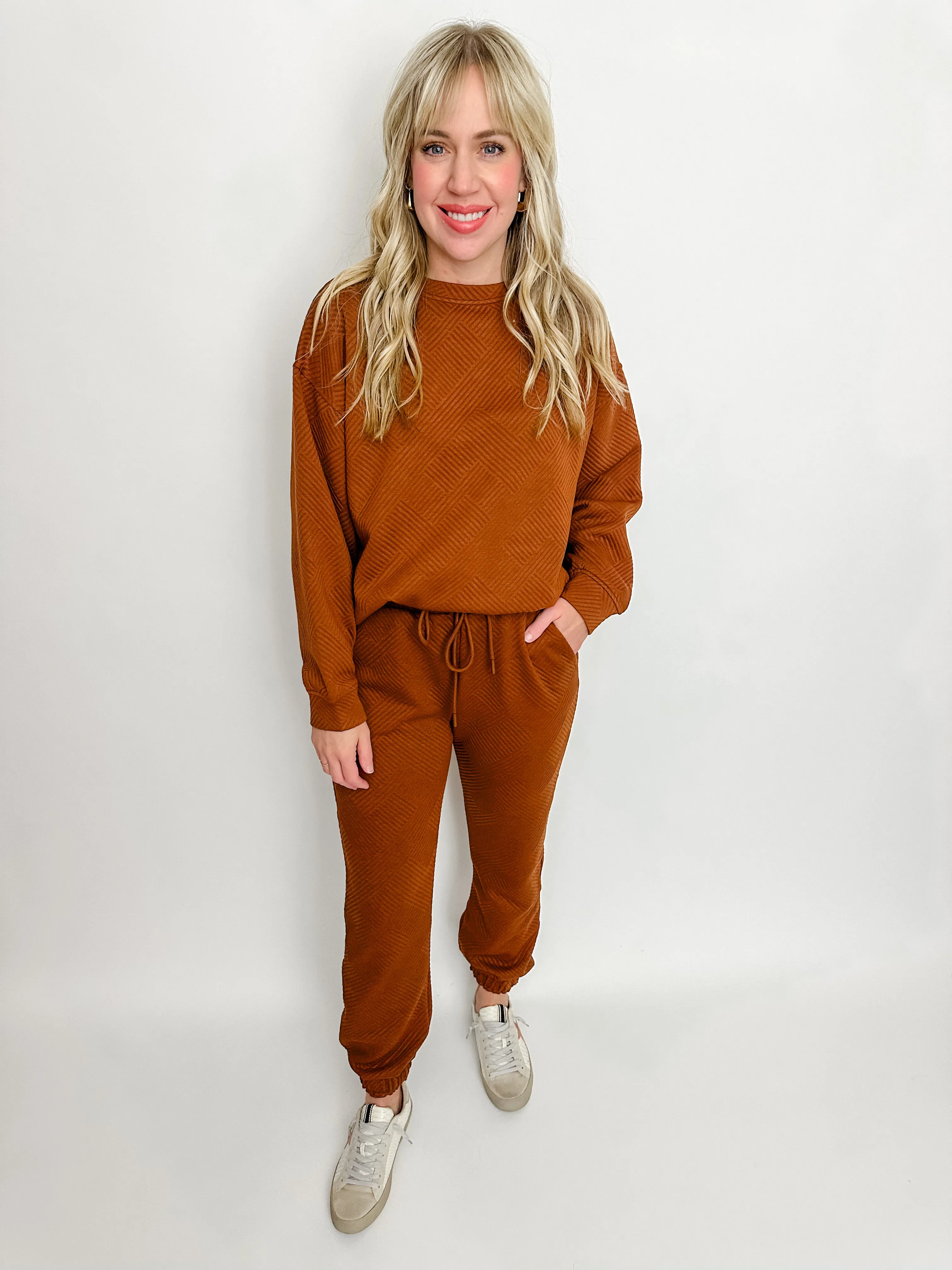 What's the Angle Crew Sweatshirt sold by Mimosa