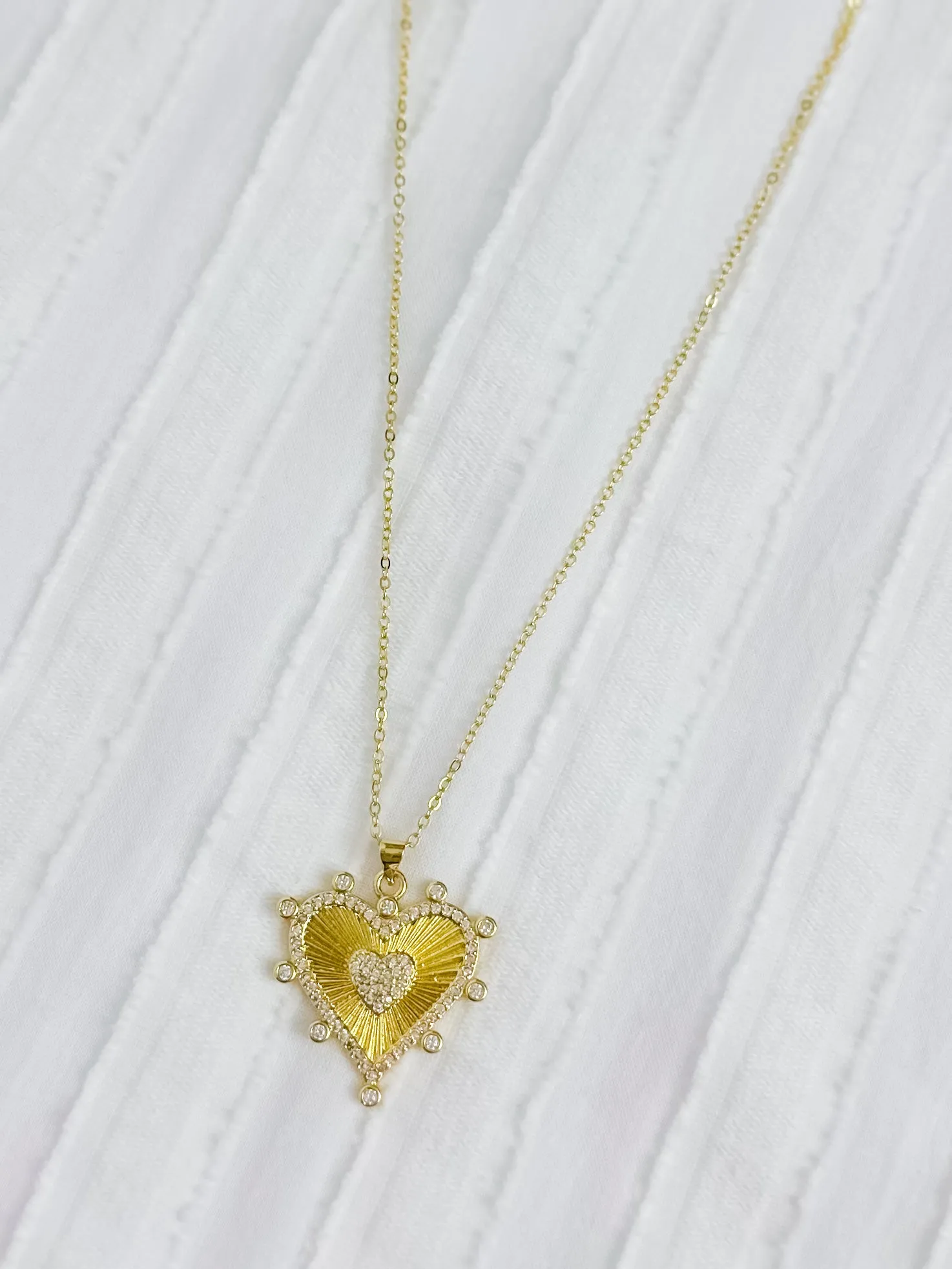 Radiant Heart Necklace sold by Mimosa product image thumbnail 2