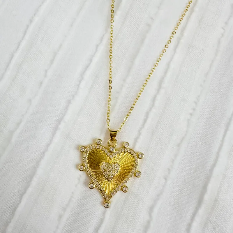 Radiant Heart Necklace sold by Mimosa