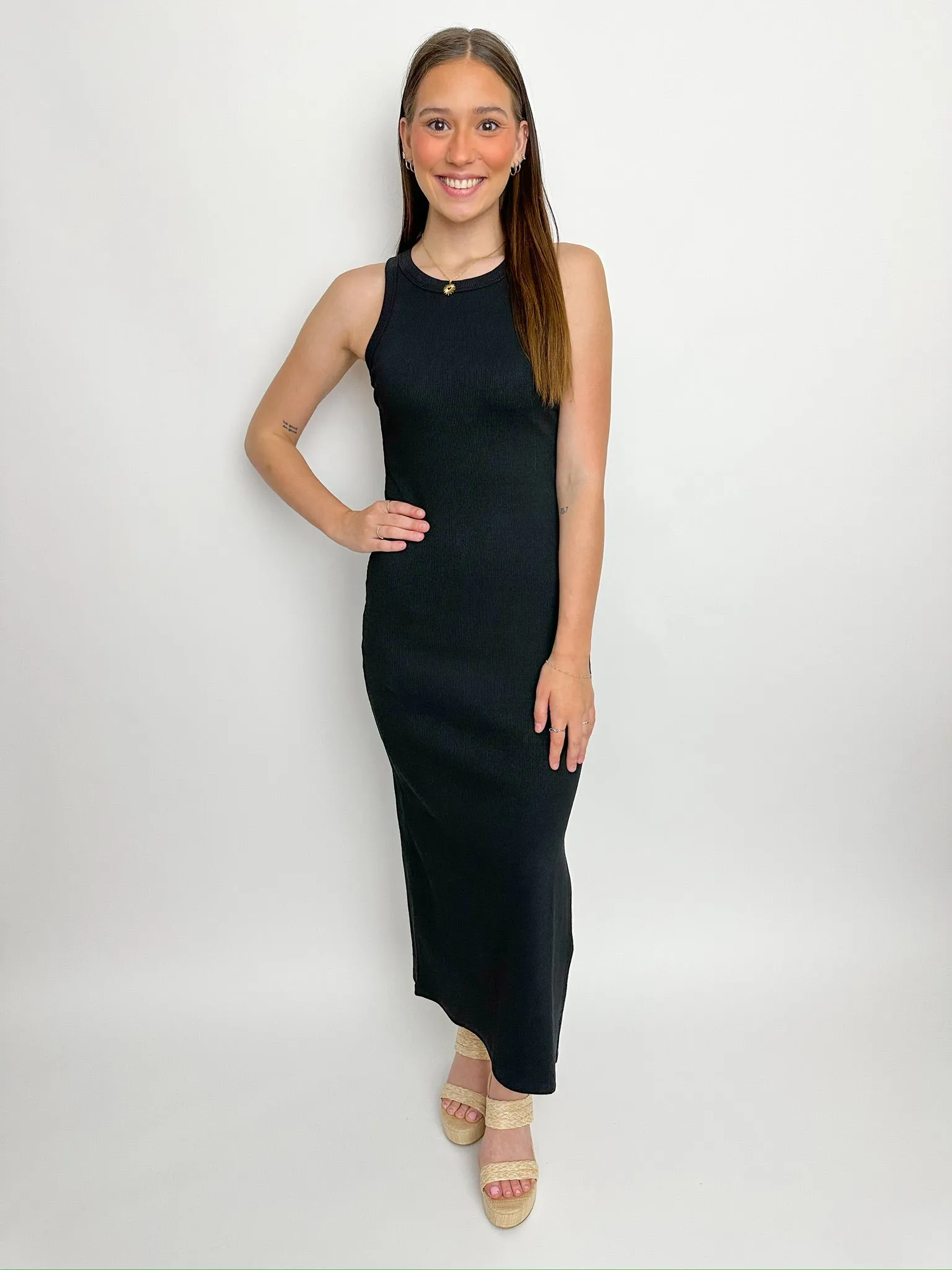 Better Not Ribbed Midi Dress sold by Mimosa