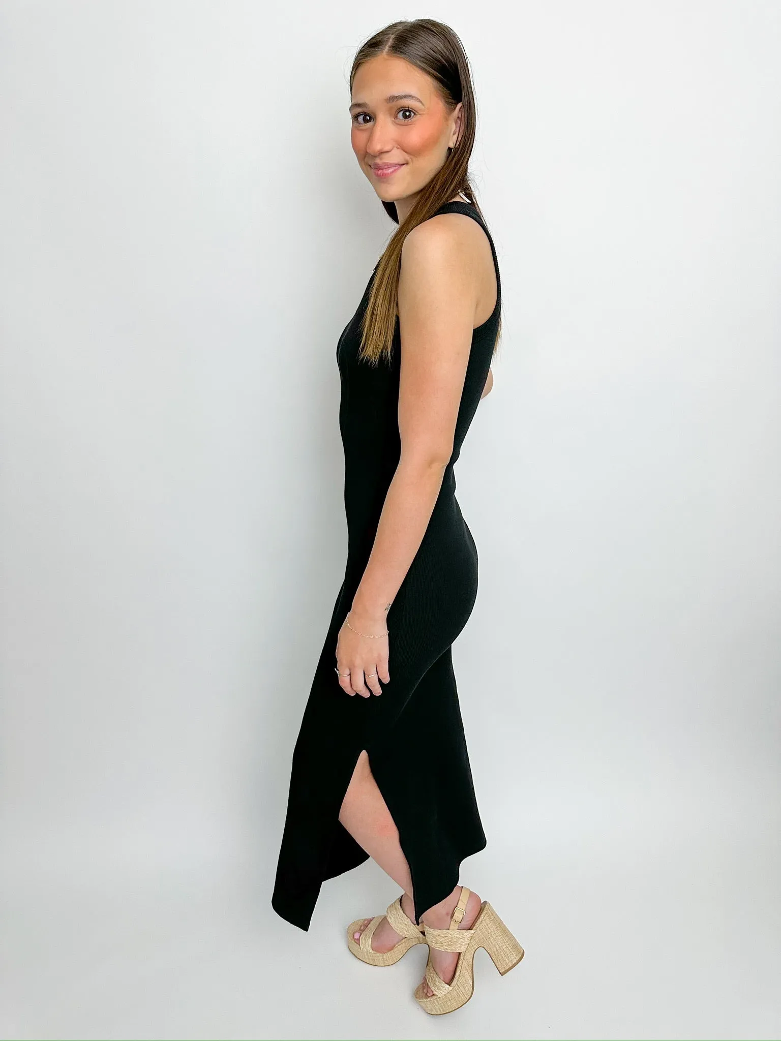 Better Not Ribbed Midi Dress sold by Mimosa product image thumbnail 3