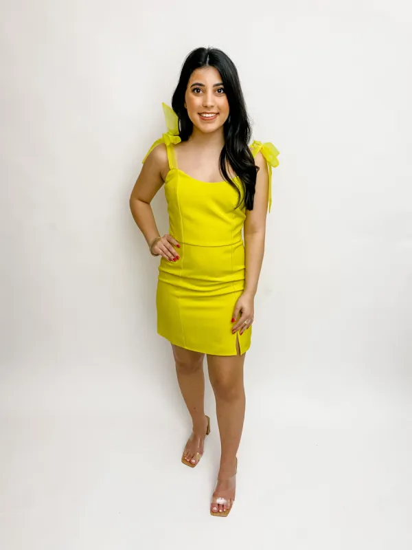 Gia Ribbon Strap Mini Dress sold by Mimosa