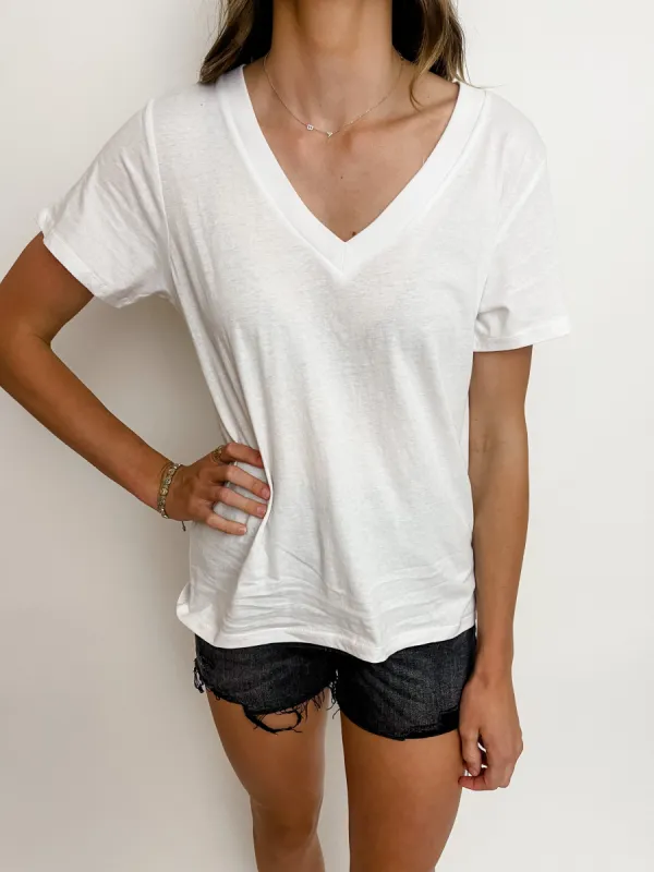 ZS Girlfriend V-Neck Tee sold by Mimosa