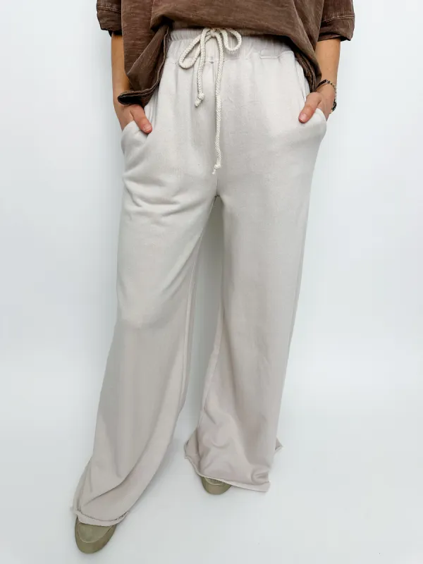 Get Loose Wide Leg Sweatpants sold by Mimosa