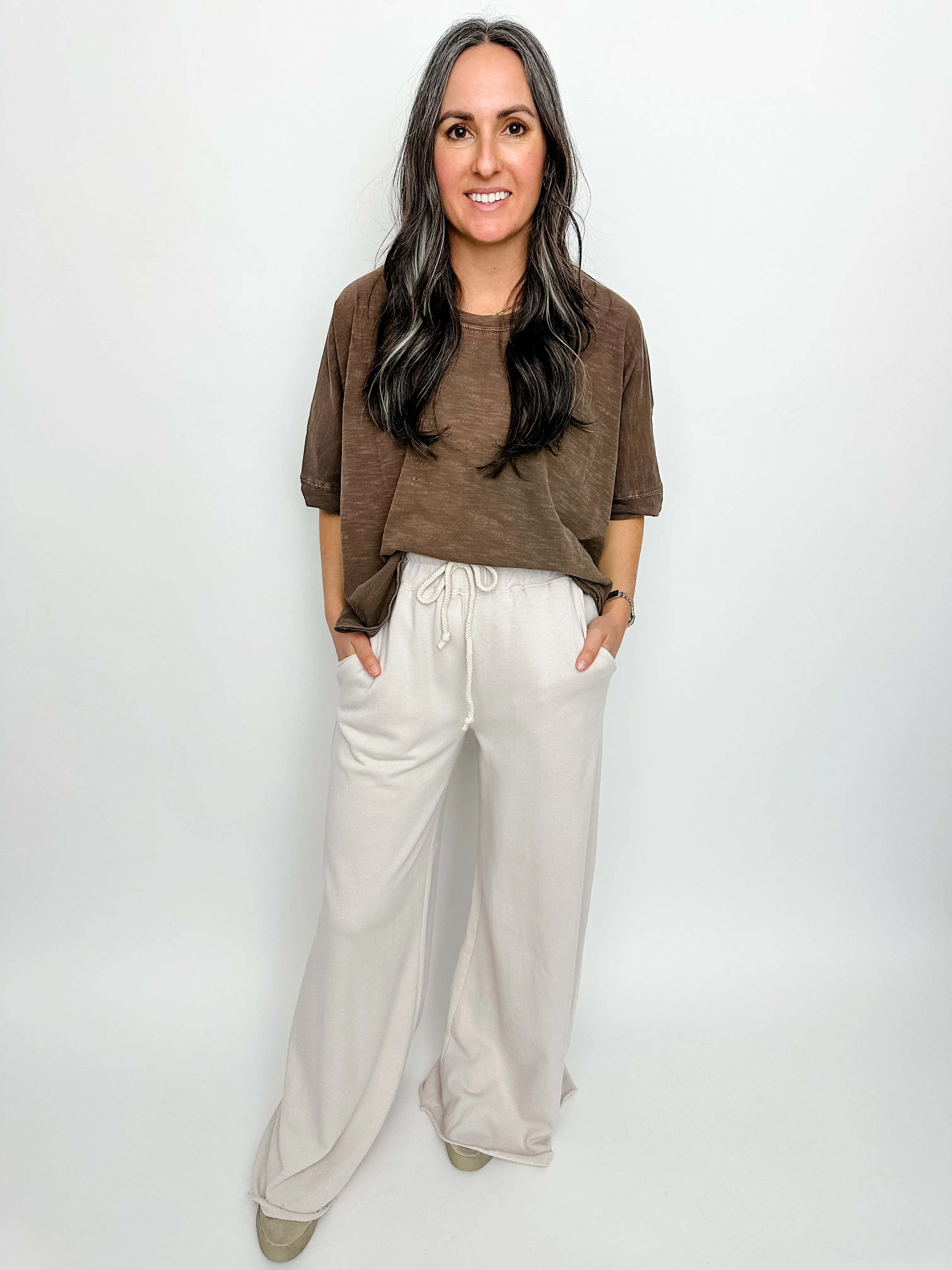 Get Loose Wide Leg Sweatpants sold by Mimosa product image thumbnail 2