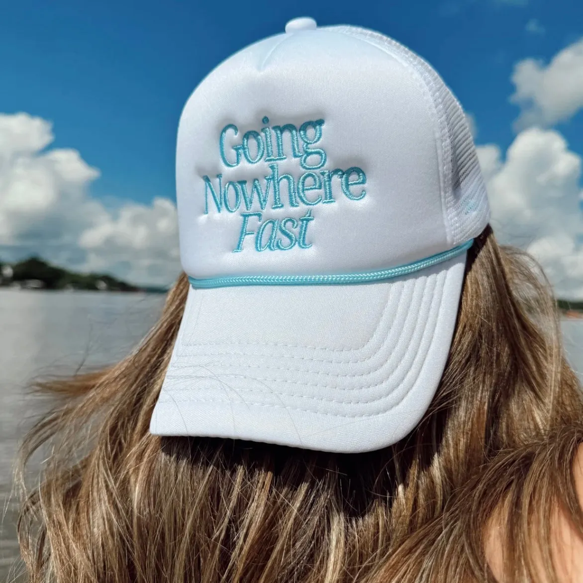 Going Nowhere Fast Trucker Hat sold by Mimosa