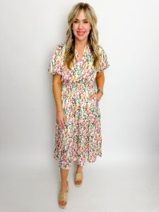 Meadow Puff Sleeve Midi Dress sold by Mimosa
