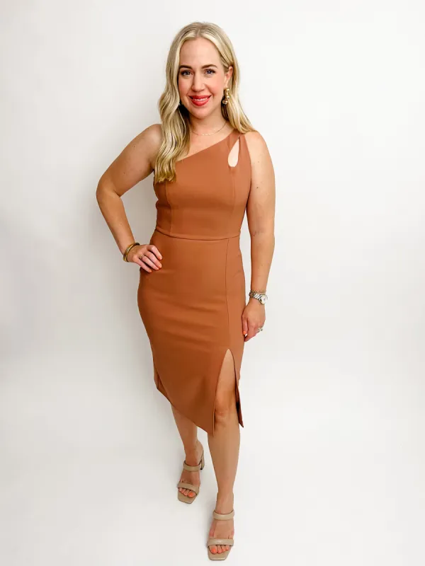 Selia Asymmetrical One Shoulder Dress sold by Mimosa