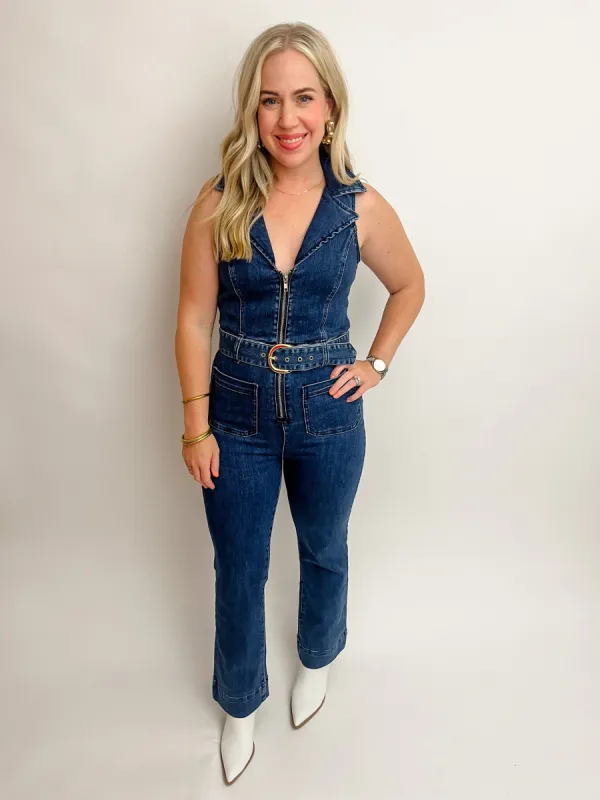 Jacksonville Cropped Jumpsuit sold by Mimosa