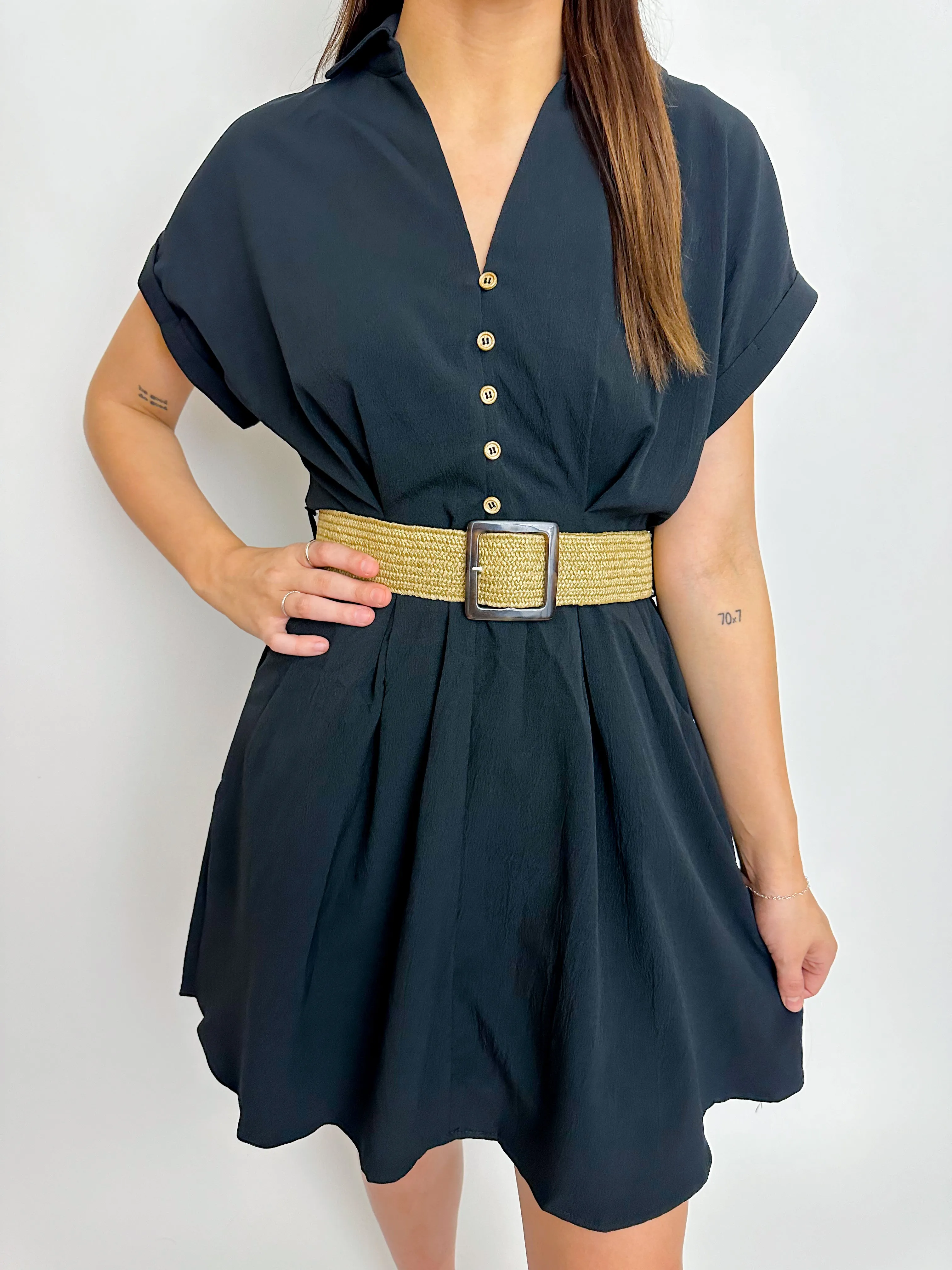 On A Stroll Belted Mini Dress sold by Mimosa product image thumbnail 2