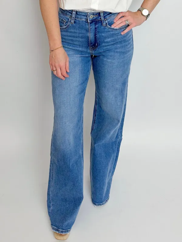 High Rise Wide Leg Jean Righteously sold by Mimosa