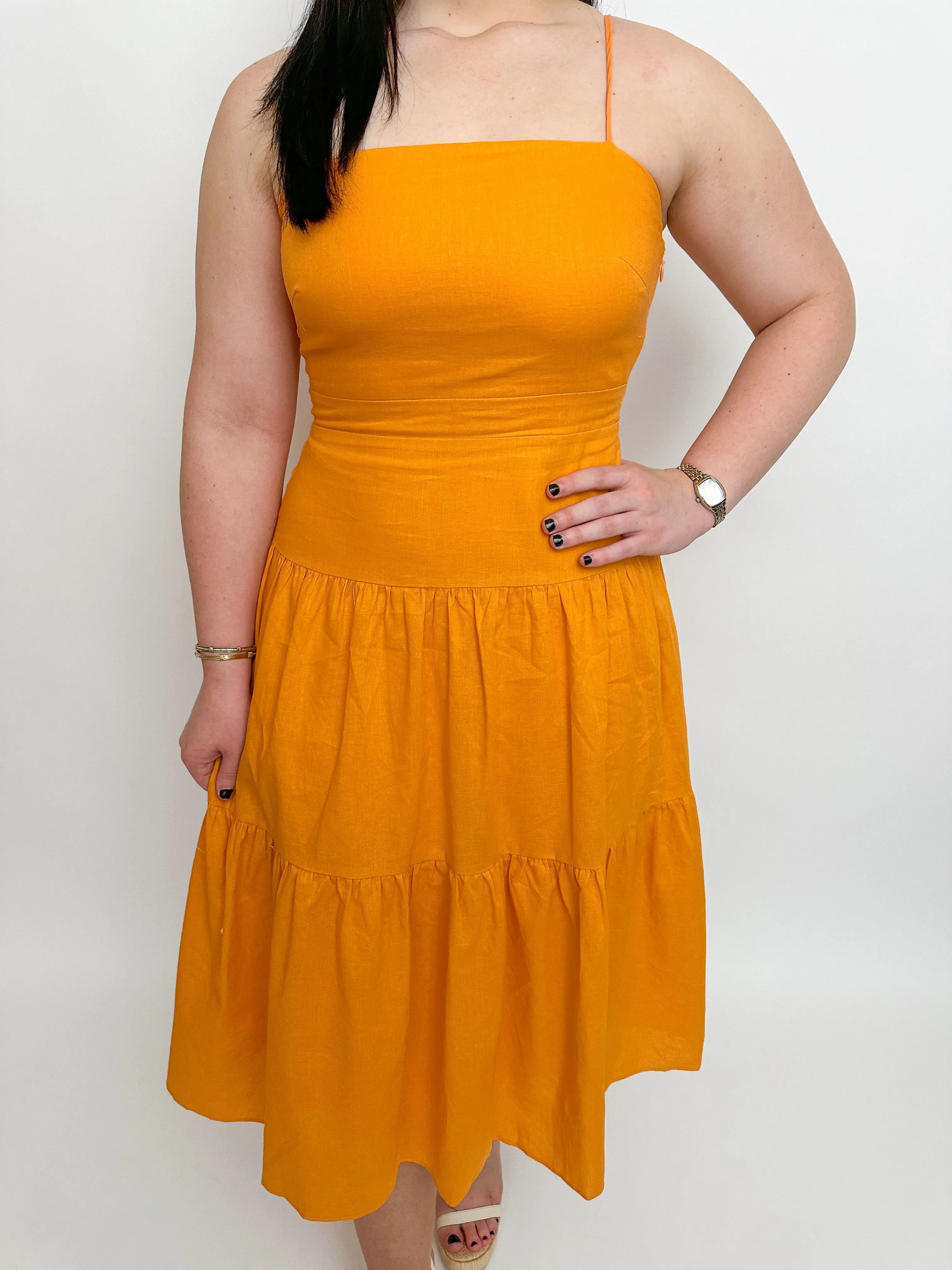 Jill Drop Waist Midi Dress sold by Mimosa product image thumbnail 2