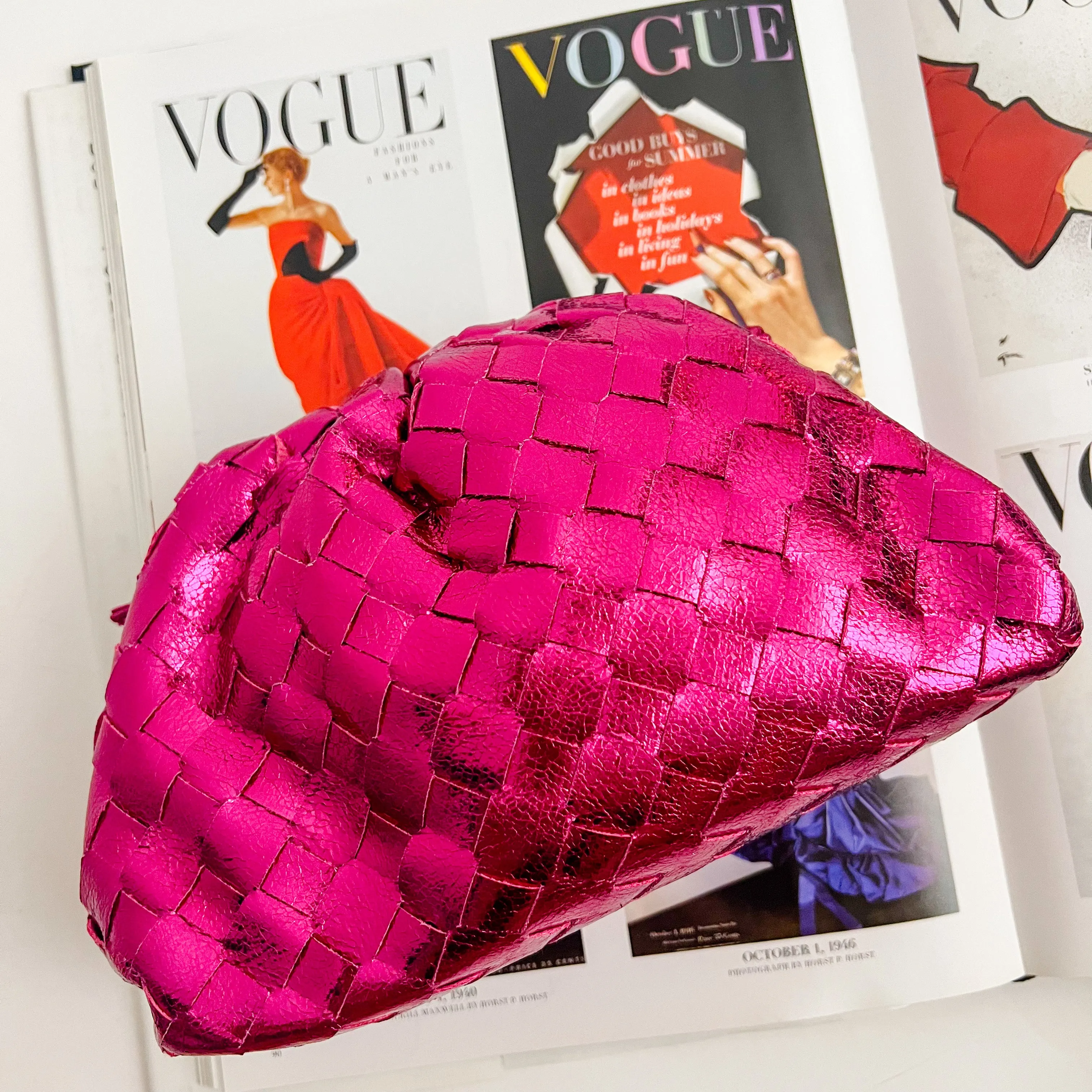 Metallic Quilted Mini Pouch sold by Mimosa product image thumbnail 5